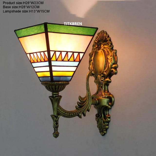 applique murale baroque en verre teinté à fleurs turques - vue 14 sur 18