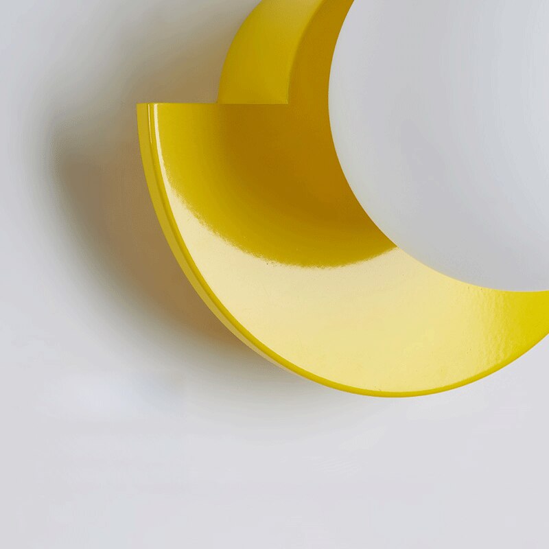 Applique murale LED demi-cercle nordic Macaron - vue 9 sur 10