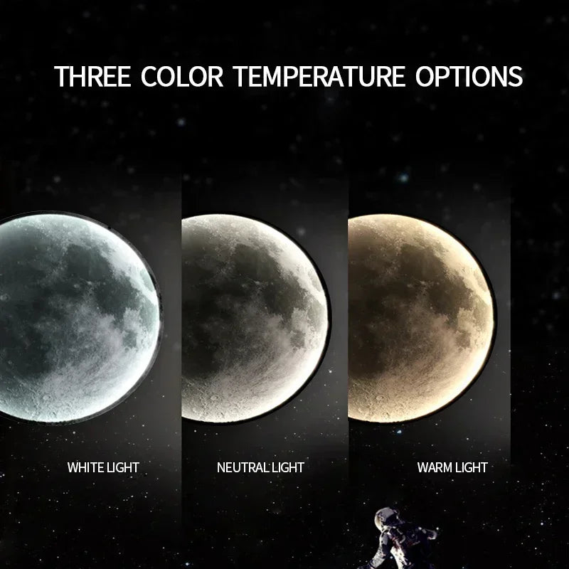 Applique murale led créative en forme de lune pour décoration intérieure - vue 7 sur 20
