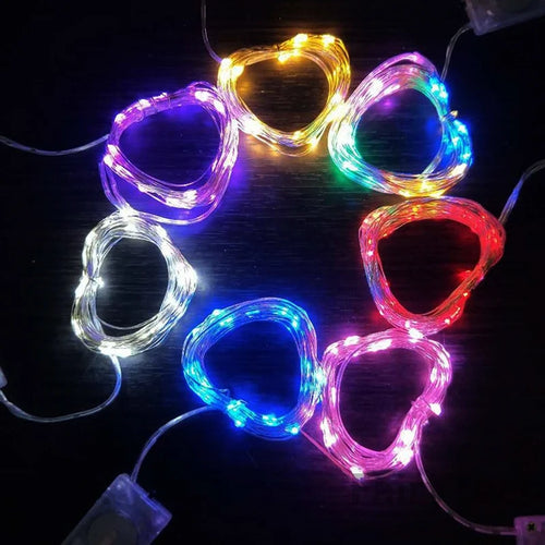 lot de 10 guirlandes lumineuses à led pour décorations festives et romantiques