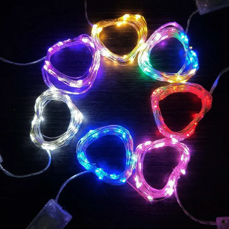 lot de 10 guirlandes lumineuses à led pour décorations festives et romantiques
