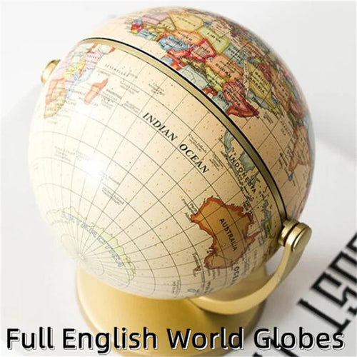 globe terrestre éducatif en anglais avec rotation 720 et 360 degrés