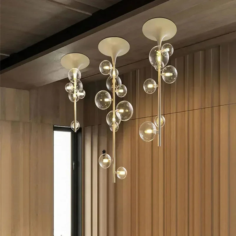 lustre moderne en verre pour une décoration élégante - vue 2 sur 12