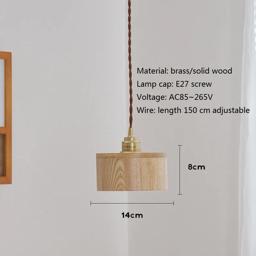 LED-Pendelleuchte aus Holz im modernen nordischen Design - vue 10 sur 10