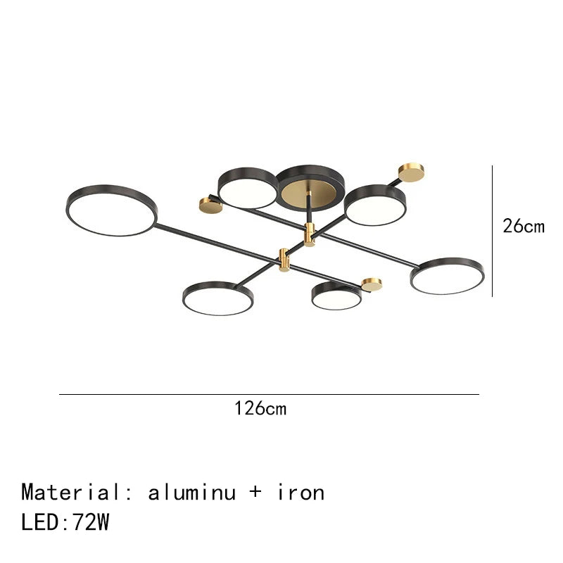 Minimalistische LED-Deckenleuchte 3 Farbtemperaturen dekorative Innenleuchte - vue 21 sur 30