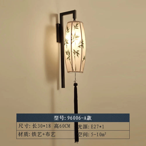 LED-Wandleuchte im Chinoiserie-Stil für Hotel und Teesalon - vue 8 sur 9