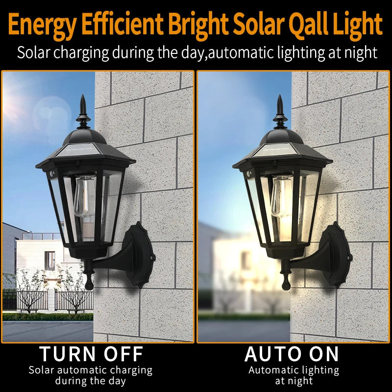 lampe solaire rétro à filament pour jardin et extérieur - vue 3 sur 10