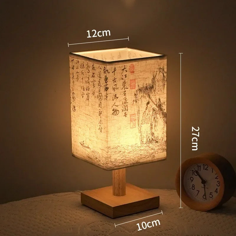 lampe de bureau à led style chinois avec prise usb et intensité variable - vue 9 sur 9