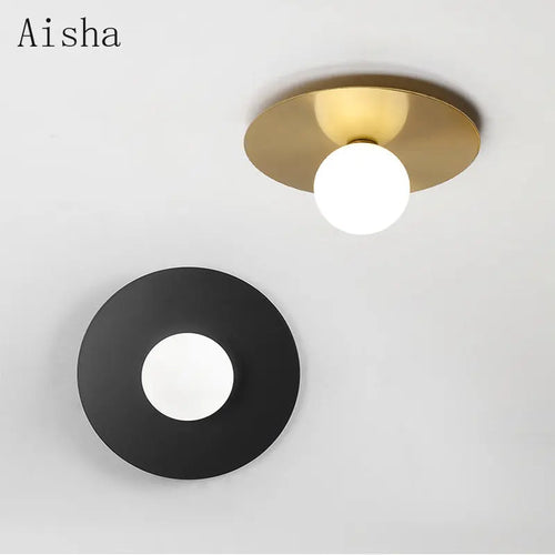 Moderne nordische Wandleuchte rund dekoratives LED-Licht - vue 2 sur 9