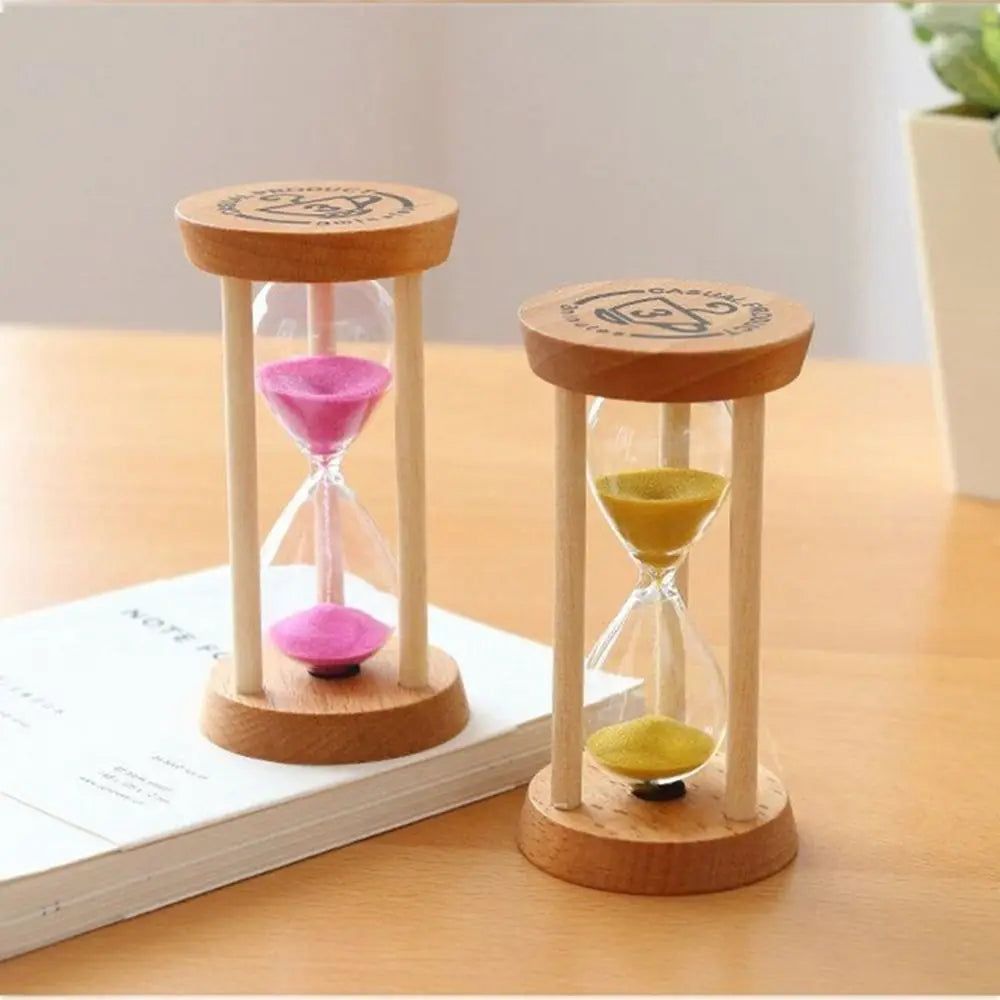 sablier en bois portable rond pour enfants en cinq couleurs - vue 11 sur 11