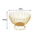 Iron Wire Fruit Basket, Fruit Storage Bowls Decorative Stand for Kitchen Counter