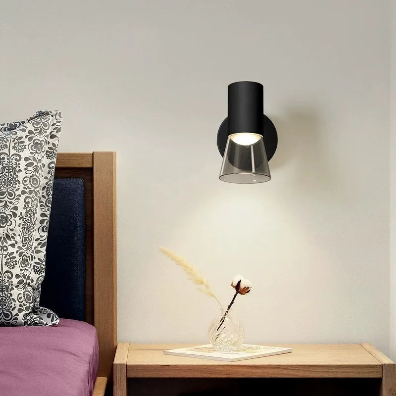 Applique murale led moderne avec angle réglable et ampoule remplaçable - vue 3 sur 10