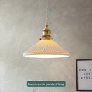 Japanische Pendelleuchte aus Keramik nordisches Design
