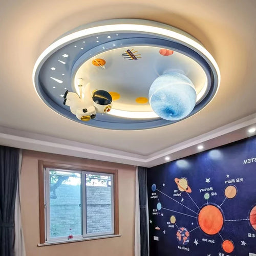 Deckenleuchte Kinderzimmer Astronaut und Einhorn Design Niedlich - vue 2 sur 8