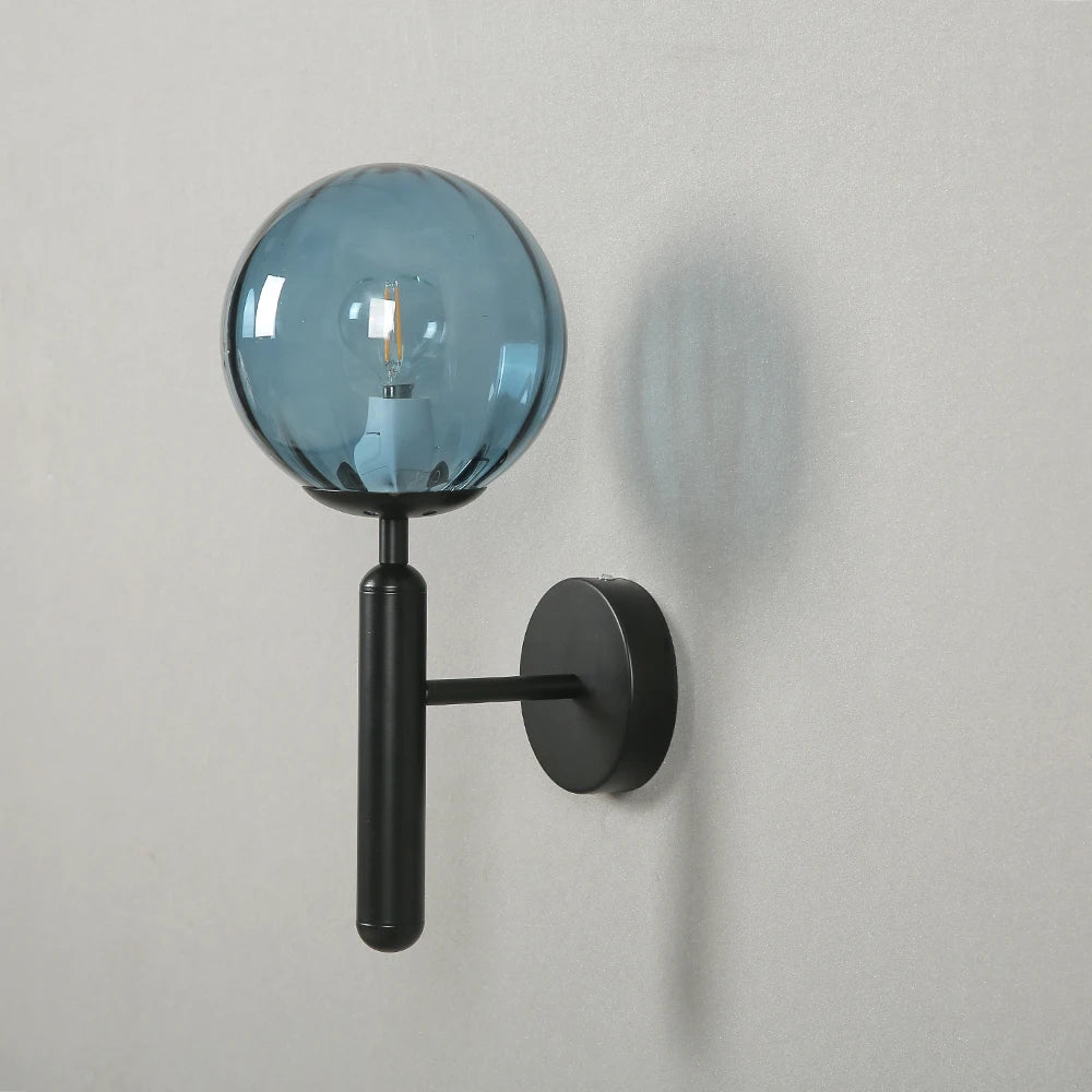 applique moderne nordique avec boule de verre led luminaria - vue 2 sur 14