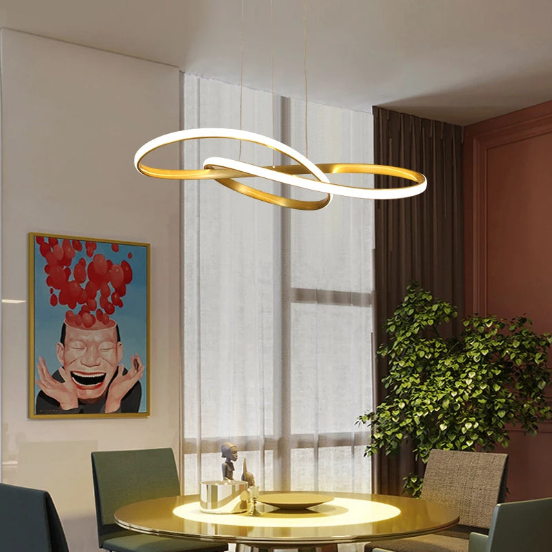 lampe suspendue led qiyimei pour bar cuisine décoration intérieure - vue 5 sur 13