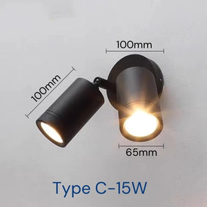 LED-Außenspot Doppelkopf Wasserdicht für Garten Balkon Zaun