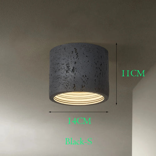 Wabi Sabi – LED-Spot aus rotem Zement - vue 15 sur 16
