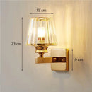 applique murale moderne en verre style nordique luxe