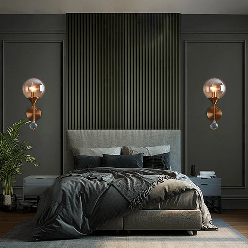 applique murale en cristal design moderne pour éclairage intérieur - vue 4 sur 12