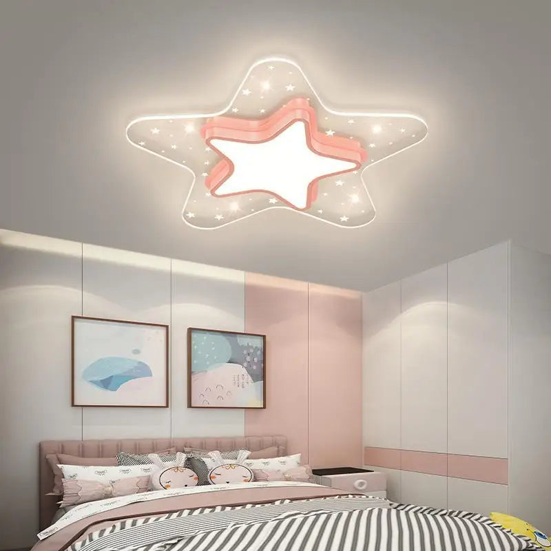 plafonnier ciel étoilé pour chambre d'enfant décoration nordique chaleureuse - vue 5 sur 12