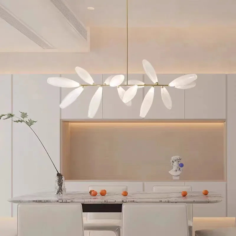 lustre moderne en verre nordique pour décoration intérieure - vue 4 sur 14
