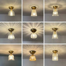 Moderner Glas-Deckenleuchte für innen und außen, lichtstark
