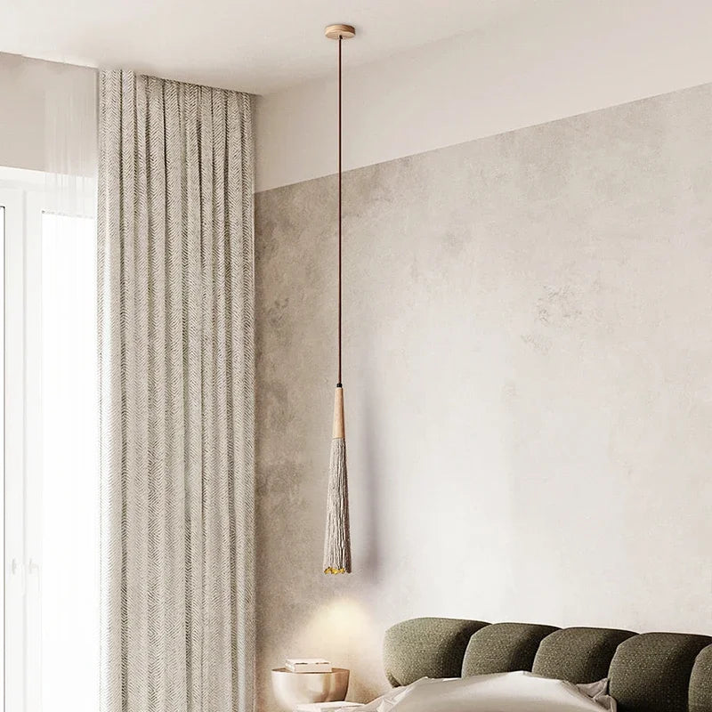 Wabi-sabi Cement Pendant Light Bedroom High Quality Suspension Ceiling Chandelier Living Dining Room Hanging Lamp - vue 3 sur 6