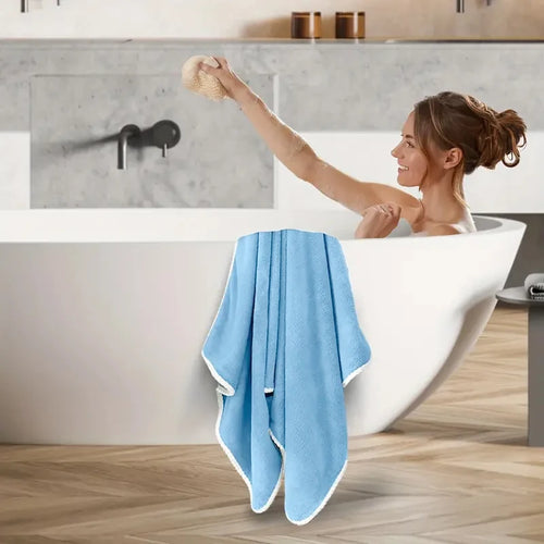 Serviette de bain polaire douce sechage rapide anti sable - vue 8 sur 7