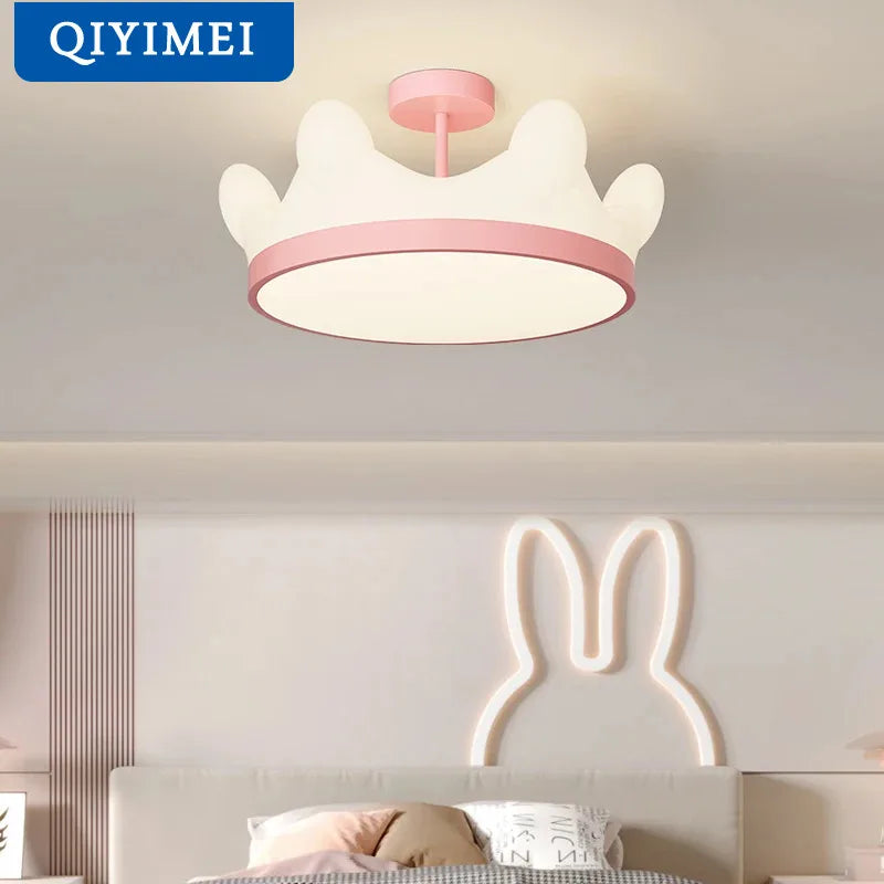 lustre qiyimei pour chambre de filles éclairage intérieur décoratif - vue 5 sur 12