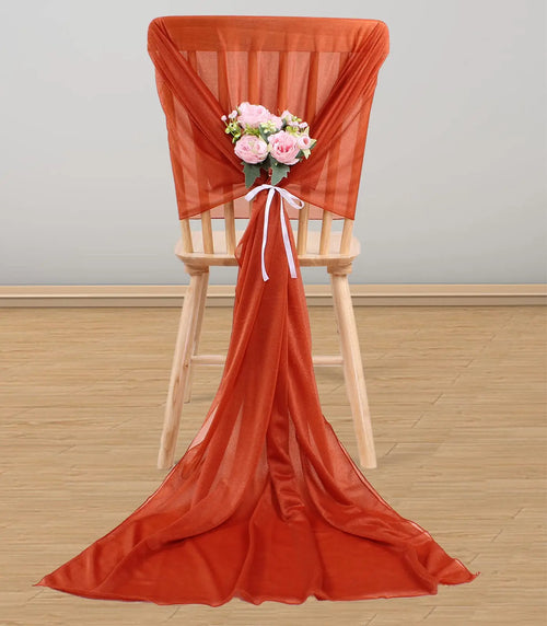 Chemin de table mousseline transparente style boheme couleur - vue 8 sur 7