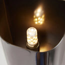 Moderne LED-Wandleuchte aus Messing im minimalistischen Design