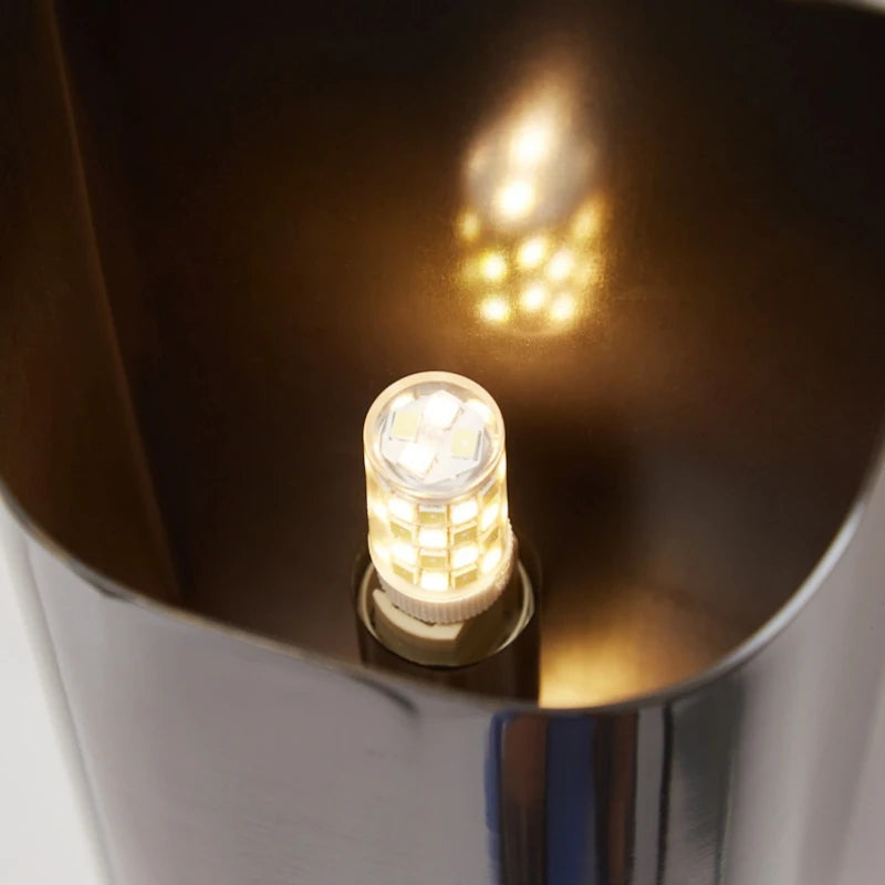 Moderne LED-Wandleuchte aus Messing im minimalistischen Design - vue 5 sur 10
