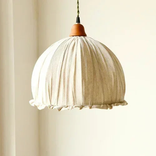 lustre nordique rétro en tissu minimaliste pour intérieur élégant