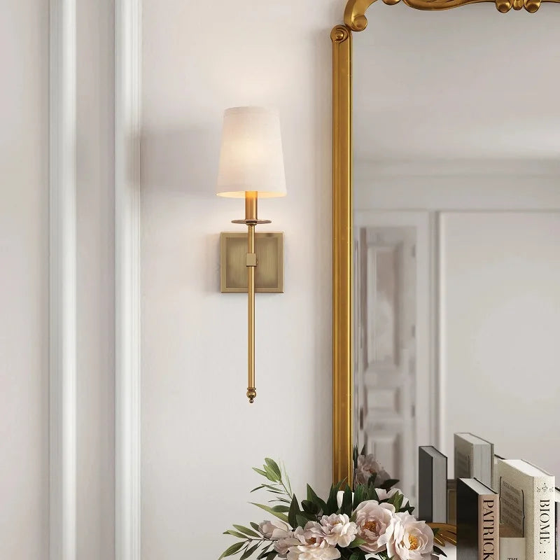 applique murale en fer abat-jour long pour intérieur élégant - vue 8 sur 7