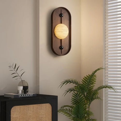 applique murale en marbre et métal pour restaurant 3000k - vue 2 sur 7