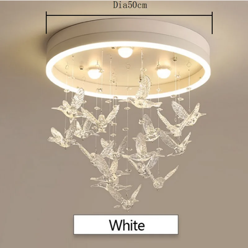 Kreativer LED-Kronleuchter aus Kristall, modern, warm und romantisch