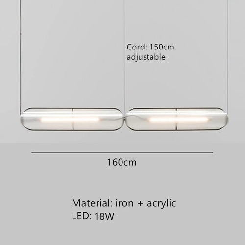 Moderne LED-Pendelleuchte mit verstellbarem Kabel für Bar und Büro