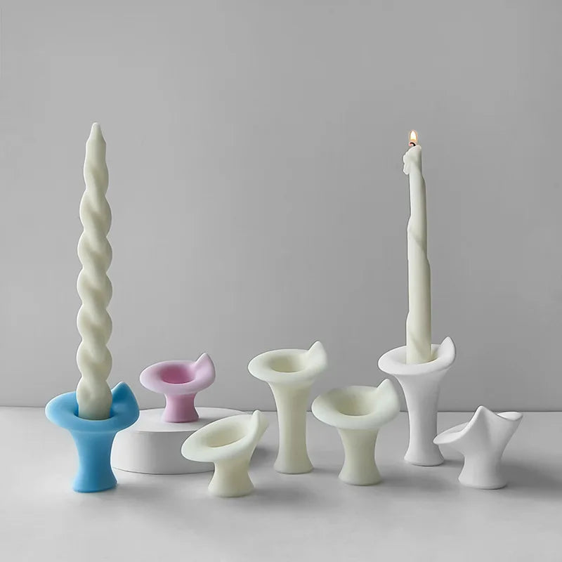 moule en silicone pour chandelier d'aromathérapie décoratif à faire soi-même