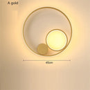 Moderne nordische LED-Wandleuchte aus Eisen, Aluminium und Acryl