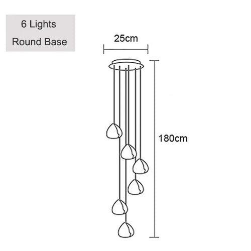Moderne Kristall-Pendelleuchte für elegantes Licht - vue 15 sur 15