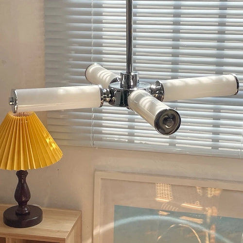 Vintage LED-Kronleuchter im Retro-Design mit Sputnik-Optik, dekorative Beleuchtung - vue 2 sur 6
