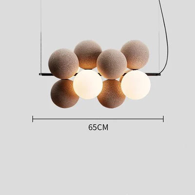 lustre créatif en velours pour un éclairage haut de gamme - vue 10 sur 12