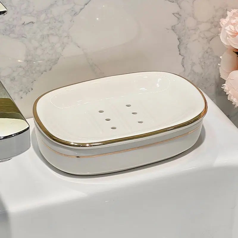 boîte à savon luxe en céramique pour salle de bain