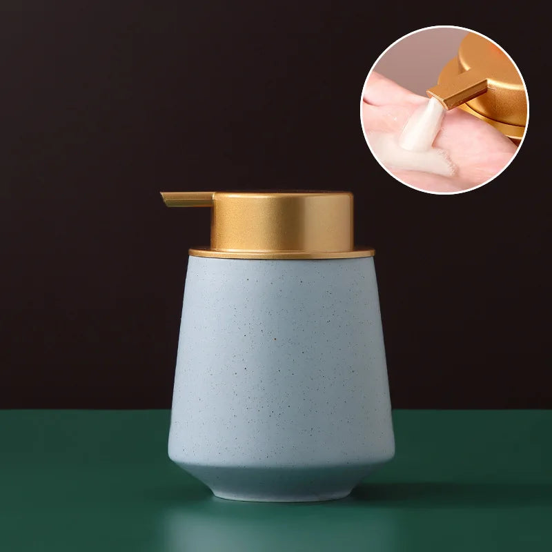 distributeur de savon portable en céramique 400 ml pour soins personnels - vue 29 sur 30