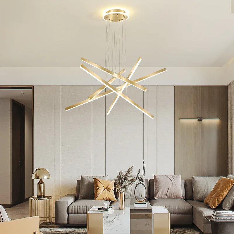 plafonnier led en aluminium 	 design décoratif - vue 4 sur 10