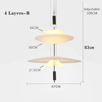 suspension led moderne design danemark ufo pour salon bar