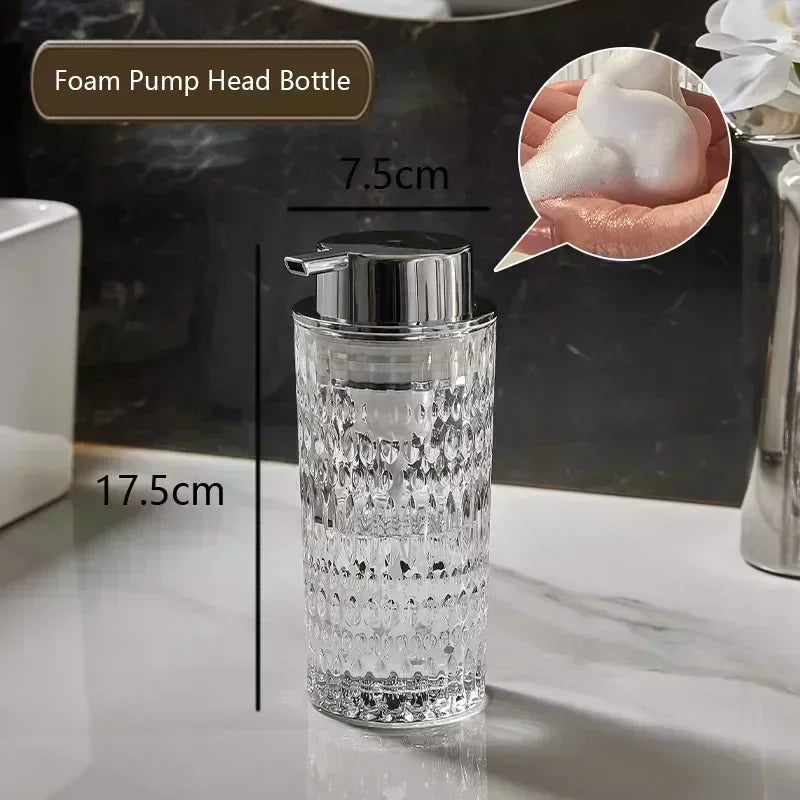 bouteille de savon en verre pour salle de bain élégante et pratique - vue 9 sur 24