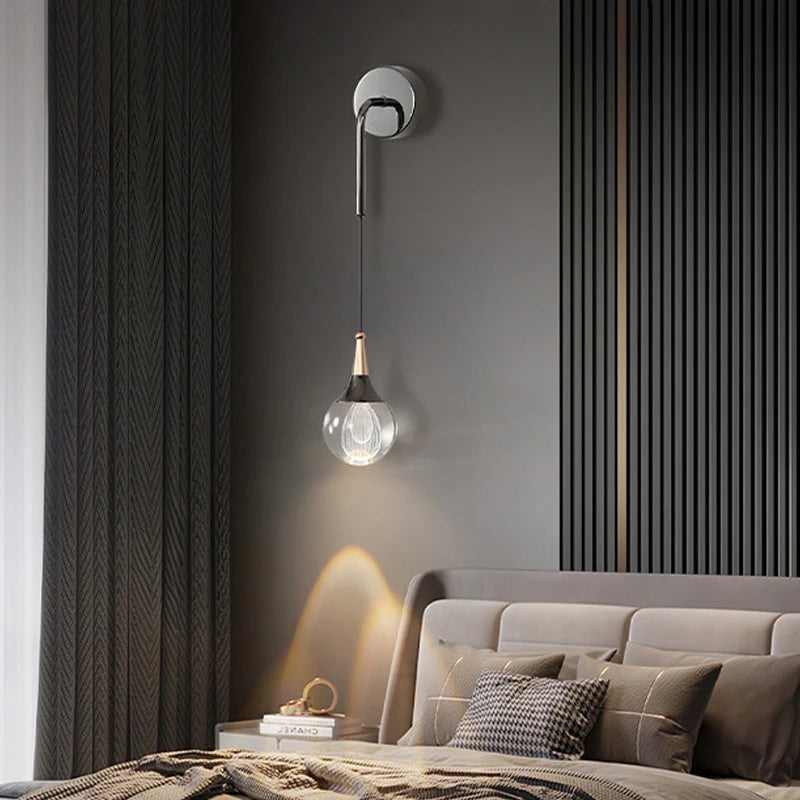 applique murale led créative en forme de méduse - vue 5 sur 9