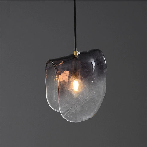Suspension moderne en verre dégradé pour décoration artistique
